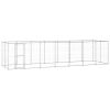 Outdoor Dog Kennel Galvanized Steel 182.3 ft²