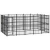 Outdoor Dog Kennel Steel 148.8 ft²