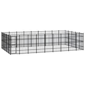 Outdoor Dog Kennel Steel 446.4 ft²