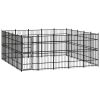 Outdoor Dog Kennel Steel 248 ft²