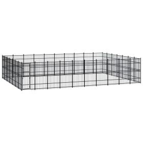 Outdoor Dog Kennel Steel 694.4 ft²