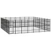 Outdoor Dog Kennel Steel 486.1 ft²