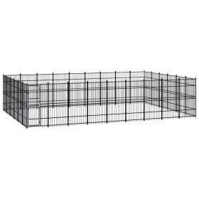 Outdoor Dog Kennel Steel 535.7 ft²