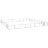 Dog Kennel Silver 688.9 ft² Steel