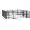 Outdoor Dog Kennel Steel 486.1 ft²