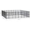 Outdoor Dog Kennel Steel 634.9 ft²