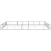 Dog Kennel Black 376.7 ft² Steel