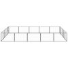 Dog Kennel Black 269.1 ft² Steel