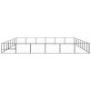 Dog Kennel Black 516.7 ft² Steel