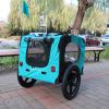 Light Green Foldable Pet Jogging Stroller Dog Carriers Bicycle Trailer Pet Dog Cat Bike Trailer