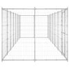 Outdoor Dog Kennel Galvanized Steel 182.3 ft²