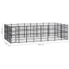 Outdoor Dog Kennel Steel 317.4 ft²