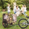 Outdoor Heavy Duty Foldable Utility Pet Stroller Dog Carriers Bicycle Trailer