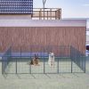 40in Outdoor Fence Heavy Duty Dog Pens 24 Panels Temporary Pet Playpen with Doors