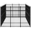 Outdoor Dog Kennel Steel 208.3 ft²