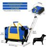 Pet Rolling Carrier With Wheels Pet Travel Carrier Transport Box Dog Strollers For Small Dogs Cats Up To 28 LBS