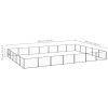 Dog Kennel Black 376.7 ft² Steel