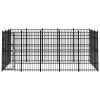 Outdoor Dog Kennel Steel 148.8 ft²