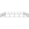 Dog Kennel Black 581.3 ft² Steel