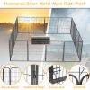 40in Outdoor Fence Heavy Duty Dog Pens 16 Panels Temporary Pet Playpen with Doors