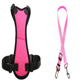 Car Seat Belts For Pets (Option: RoseÂ Red-M)