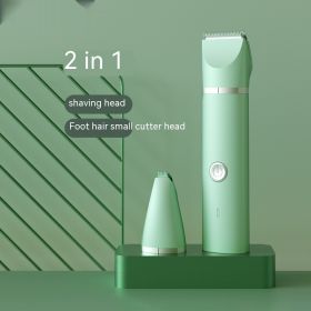 Pet Shaver Cat Hair Removal (Option: Two In One Mint Green-USB)