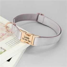 Dog Small Corgi Method  Fighting Collar (Option: Grey-L)