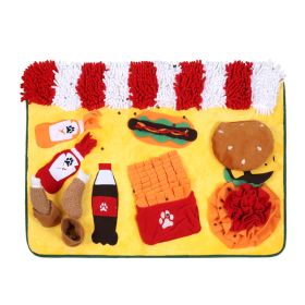 Pet Sniffing Mat Dog Foraging Food Storage Training Mat (Option: Color-80x60cm)