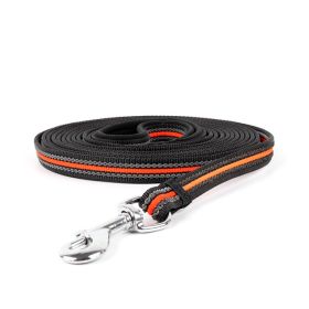 Pet Dog Chain Leash Products Accessories Nylon (Option: Orange Black Touweixing-M 3m)