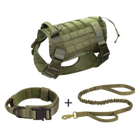 Nylon Tactical Dog Coat Quick Release Tank Top Pet (Option: Army Green-M)