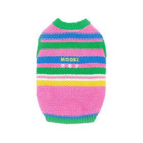 Dog Clothes Vest Small And Medium Size Clothing (Option: Pink And Green-XXS)