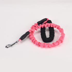 Dog Hand Holding Rope Walking Dog Lengthened Dog Leash (Option: Pink-Length 95to135cm)