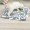 1pc Pet Bed Mat; Thickened Cat And Dog Sleeping Pad; Warm Double-sided Blanket Kennel