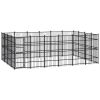 Outdoor Dog Kennel Steel 238.1 ft²