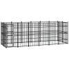 Outdoor Dog Kennel Steel 119 ft²