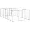 Outdoor Dog Kennel Galvanized Steel 234.4 ft²