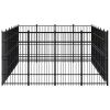 Outdoor Dog Kennel Steel 238.1 ft²