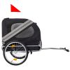 Yellow Outdoor Heavy Duty Foldable Utility Pet Stroller Dog Carriers Bicycle Trailer