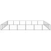 Dog Kennel Black 387.5 ft² Steel