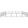 Dog Kennel Black 430.6 ft² Steel