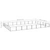 Dog Kennel Black 430.6 ft² Steel