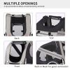 Yellow Outdoor Heavy Duty Foldable Utility Pet Stroller Dog Carriers Bicycle Trailer