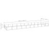 Dog Kennel Silver 322.9 ft² Steel