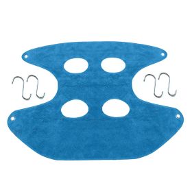 Bath Drying Towel With Hook Pet Hammock (Option: Blue-L)