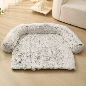 Pet Dog Plush Winter Warm Sofa Cushion (Option: Round Detachable Coffee-XL)