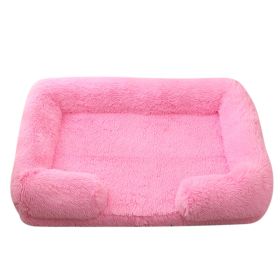 Doghouse Cathouse Plush Round Pet Bed (Option: M27 Bright Pink-XXL Contains Inner Sleeve)