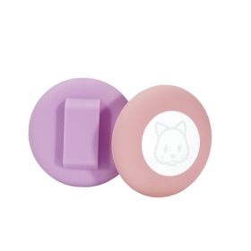 Silicone Tracker Pet Collar Anti-lost Locator Protective Shell (Option: Light Purple Pink-M)